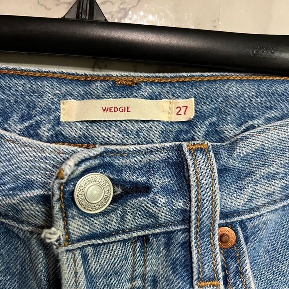 Levi's Wedgie Straight Jeans Size 27 - Picture 6 of 9